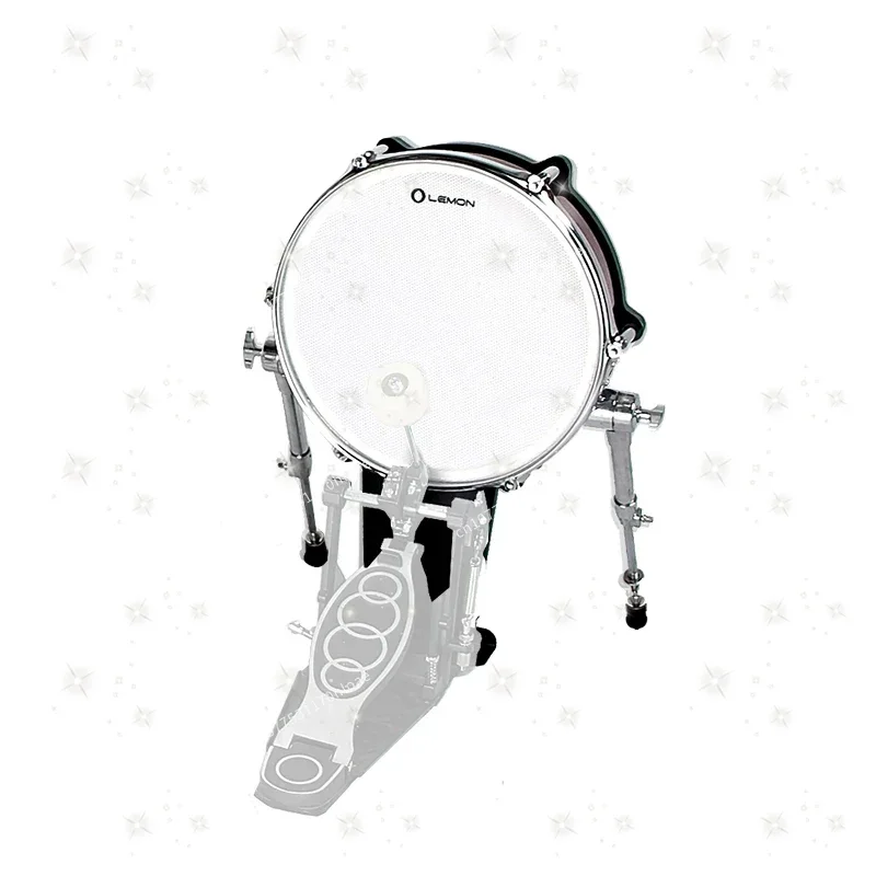 Electronic Drum Wooden Barrel Bass Drum Mesh Skin Simulation Bass Drum