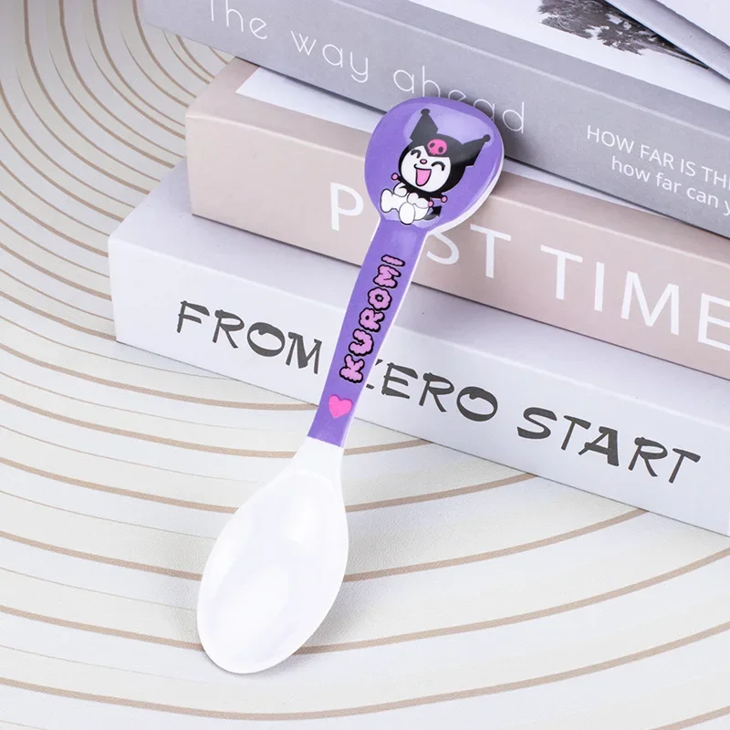 Sanrio Cartoon Spoon Hello Kitty Cinnamoroll Kuromi My Melody High-looking Baby Fashion Feeding Spoon Children's Holiday Gift