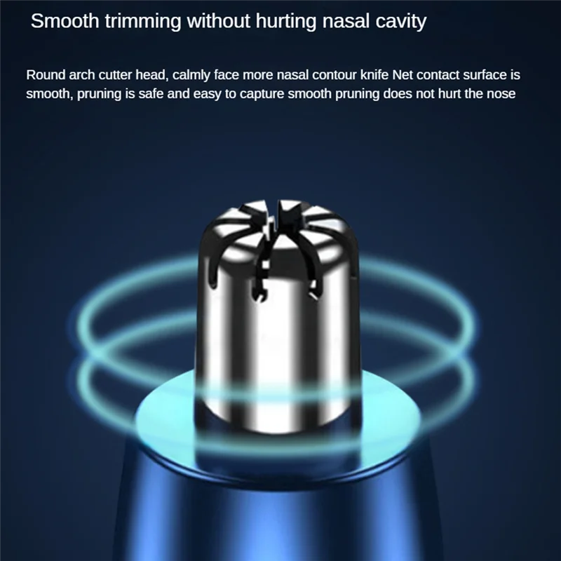 ماكينة تشذيب شعر الأنف للرجال USB قابلة للشحن ماكينة تشذيب شعر الأنف والأذن أداة تشذيب احترافية ماكينة تشذيب شعر الأنف الكهربائية-B27C