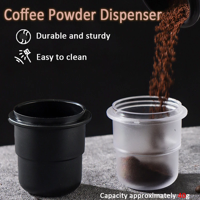 58mm Coffee Powder Dispenser Anti-Slip Cafe Dosing Cup Frosted Espresso Coffee Powder Collection Cup Coffee Machine Accessories