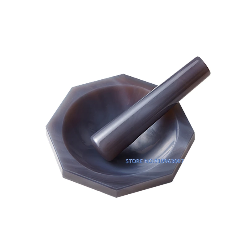 1set Lab Inner Diameter 30mm To 130mm Natural Agate Mortar and Pestle A-GRADE for Chemistry Laboratory Grinding