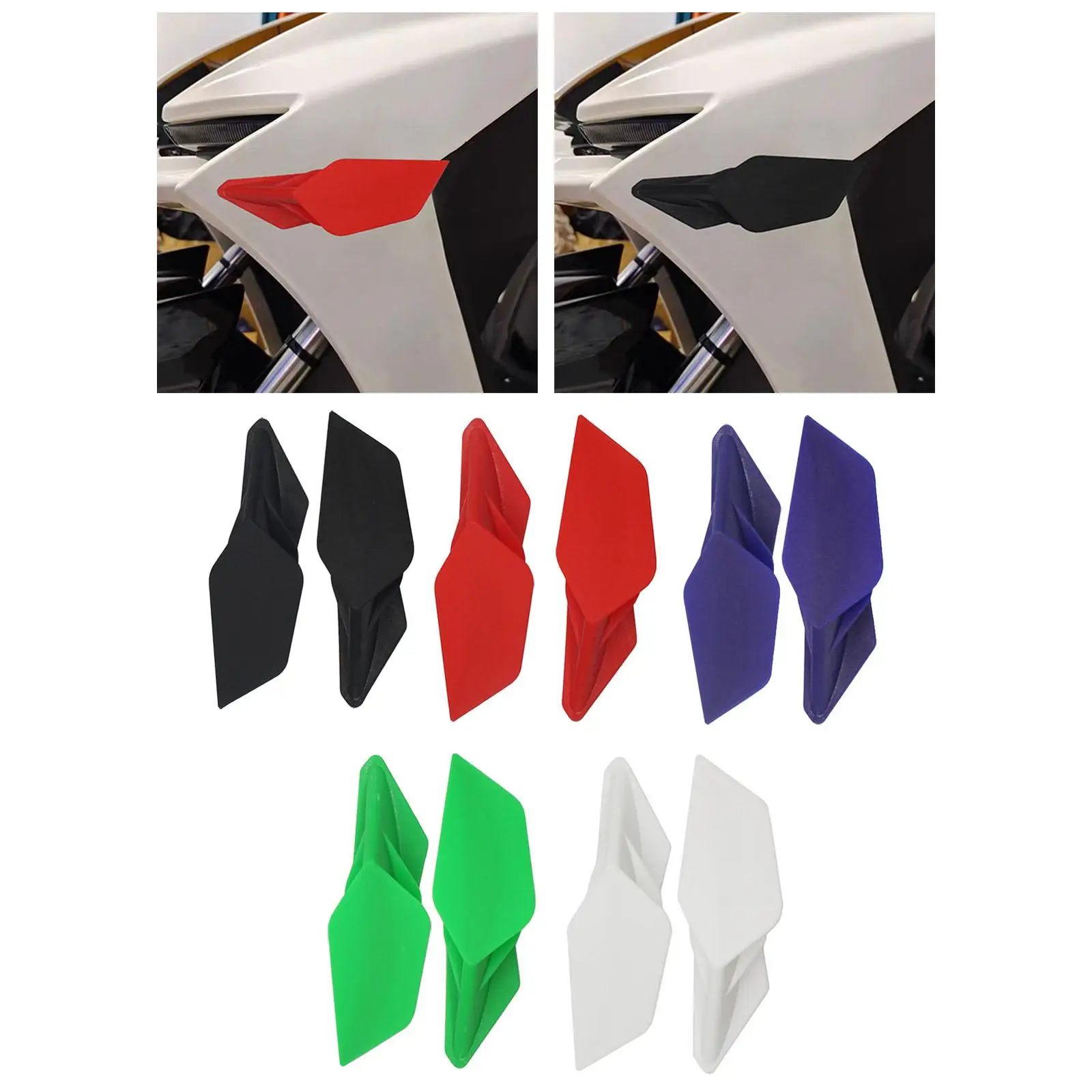 Pair of Motorcycle Scooter Wing Kit Frame Aerodynamic Wing Fit for Honda Crf1100L 2020-2021 Motorcycle Parts