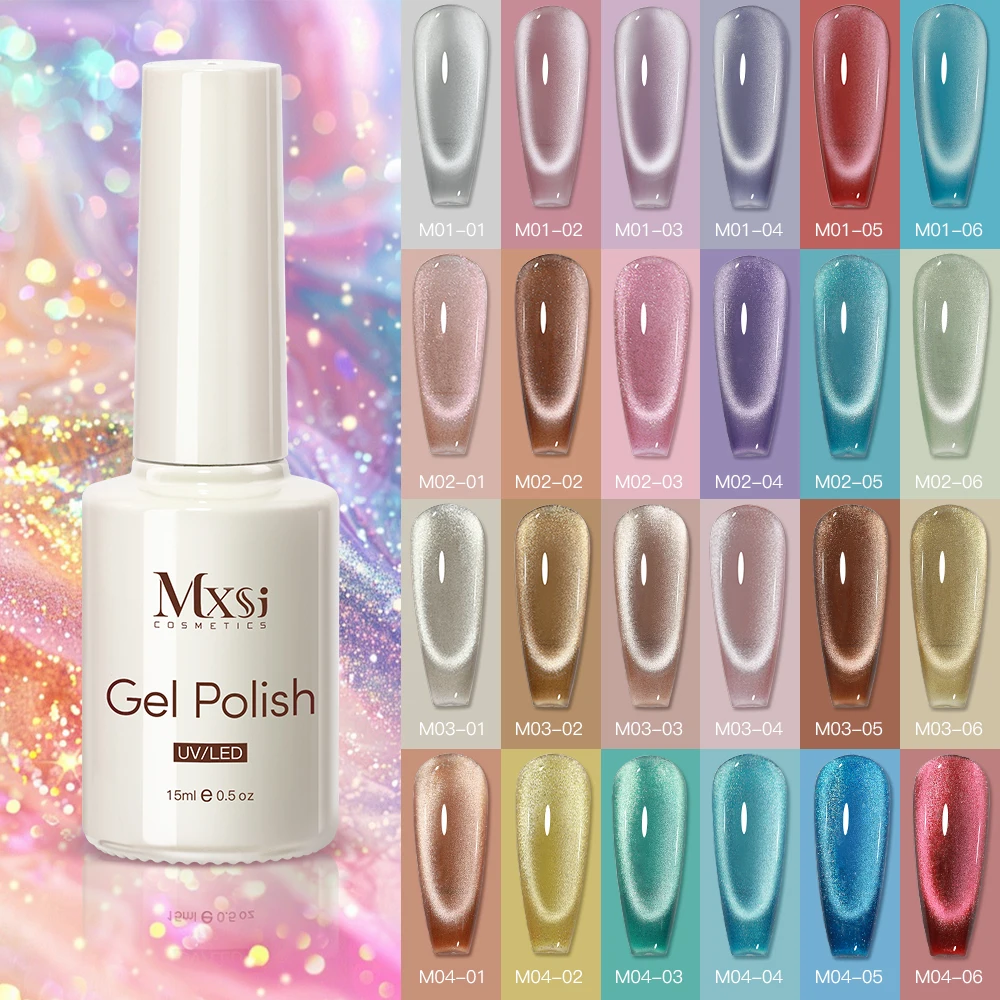 

Магнитный гель-лак для ногтей «кошачий глаз», набор красных, розовых, УФ-гель-лак, кристалл, 15 мл, гель-лак «кошачий глаз», художественные ногти с дисплеем