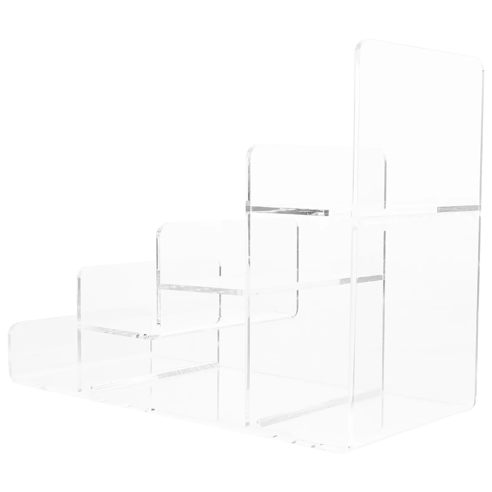 

4-Tier Acrylic Handbag Display Stand For Wallet Purse Organizer Rack Storage Shelf Bag Riser Showcase Display Holder