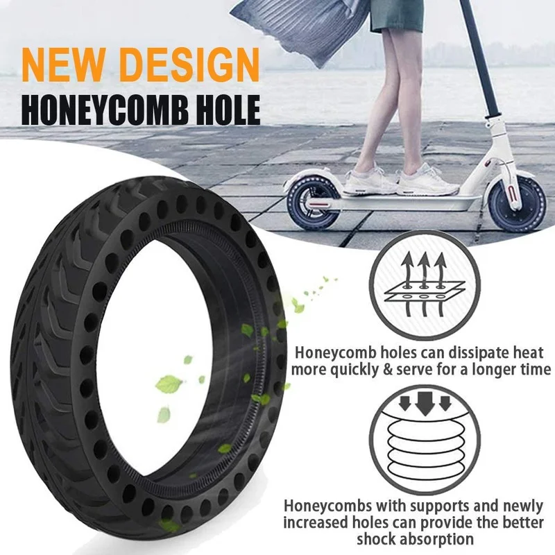 Solid Tire for Xiaomi M365 Pro Electric Scooter Mijia Mi 1S Pro 2 Essential Scooter 8.5 inches Rubber Tyre 8.5\'\' Wheel