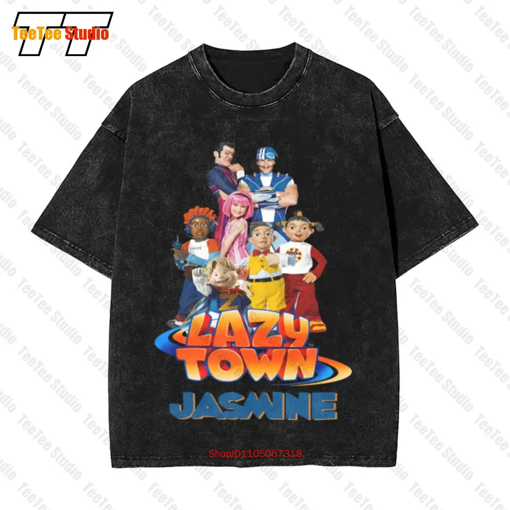 

Винтажная футболка большого размера Lazy Town Stephanie Sportacus GZC0