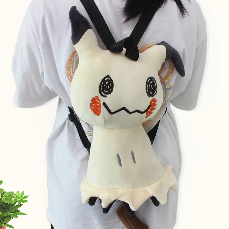 40cm Pokemon Anime Mimikyu Plush Backpack Doll Model For Children Student School Bag Children High Capacity School Bag Toys Gift