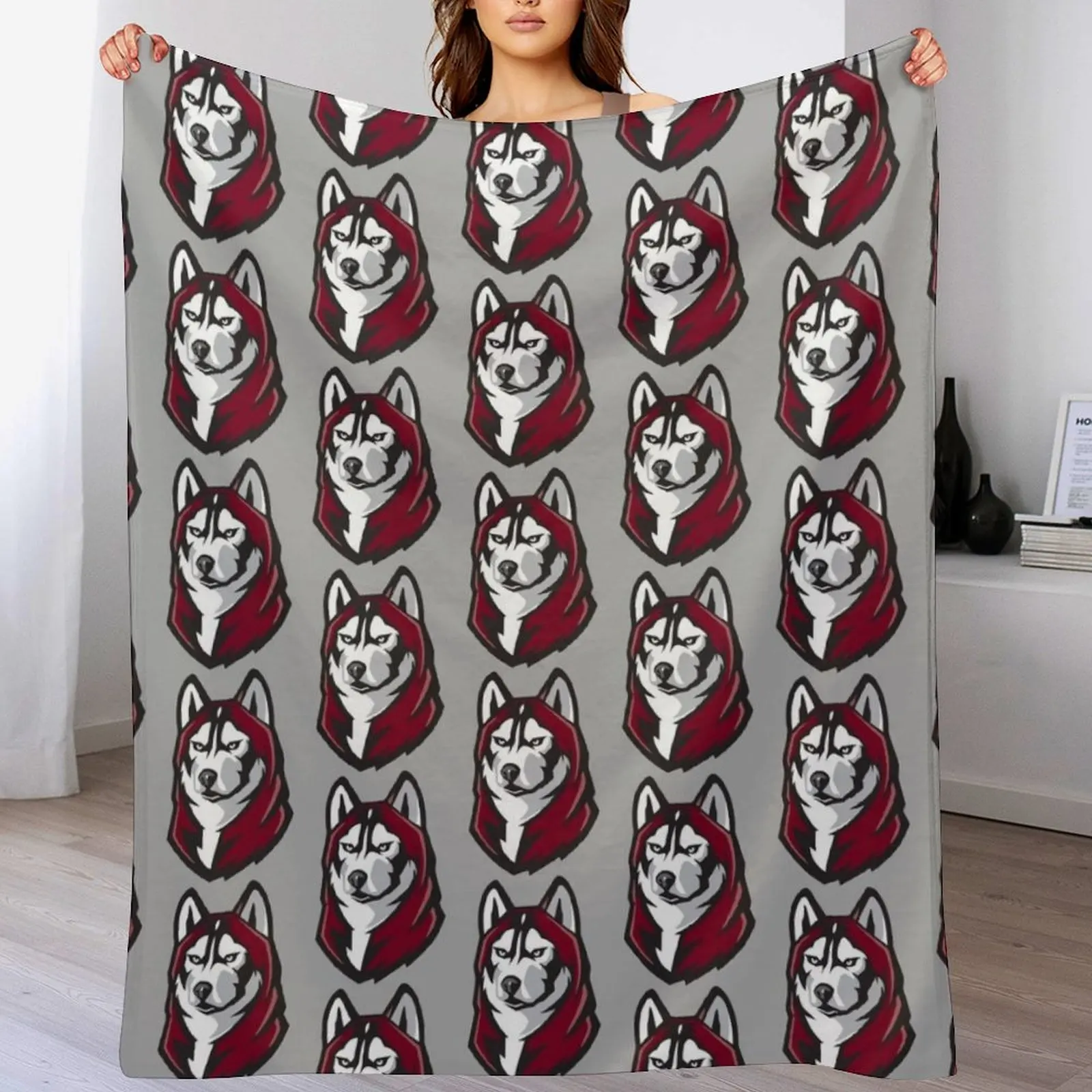 

Bloomsburg Huskies Throw Blanket Winter beds halloween Stuffeds heavy to sleep Blankets