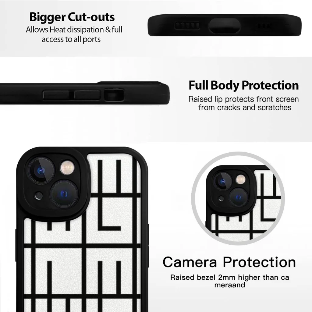 LOSS (Negro) Funda de teléfono para iPhone 15 Pro Max Plus Funda de silicona suave