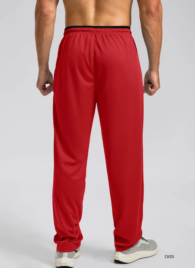 TACVASEN Summer Fast Drying Running Pants for Men, Lightweight and Casual Running Pants, Drawstring Fitness Gym Sports Pants