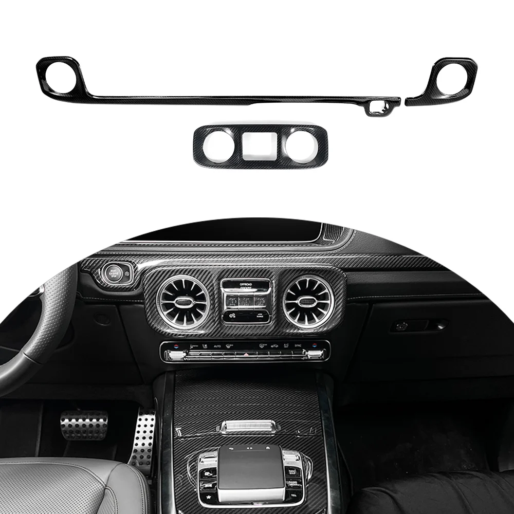 

Для G Class W465 2024 2025 Внутренний комплект из сухого углеродного волокна, 3 шт., сменный интерьерный комплект, автомобильные детали, автоаксессуары