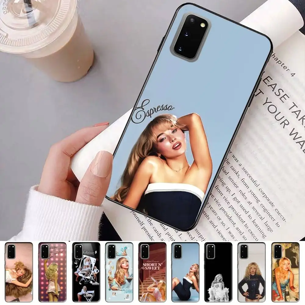 Singer S-Sabrina C-Carpenter Phone Case For Samsung S 24 fe 25 Ultra plus 20 lite 21 30 22 23 24 22 Ultra 5G Fundas
