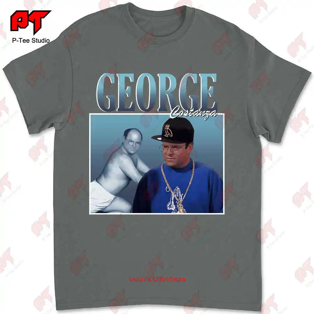 George Costanza T Shirt Seinfeld Jason Alexander Kramer Elaine Benes Jerry Vintage Custom 15BH