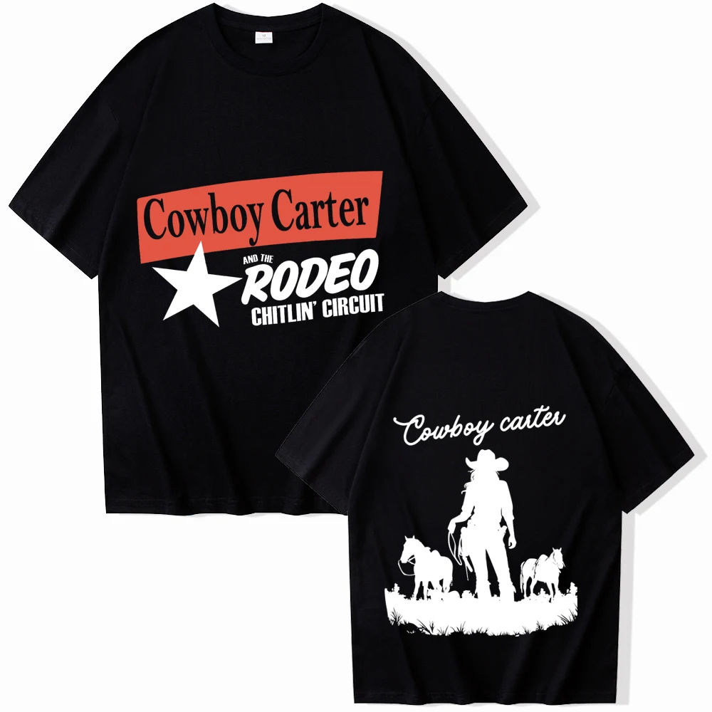 Cowboy Carter Beyonce 2024 T-shirt Printing O-neck Summer Casual Shirt Oversized T Shirt for Unisex