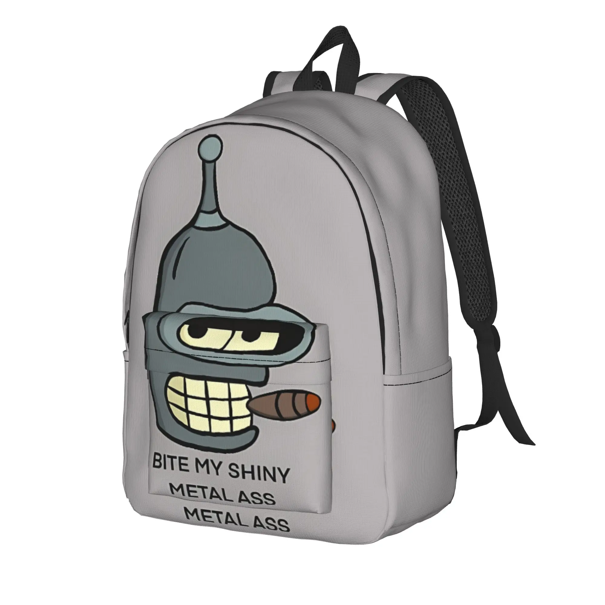 Back to School Season Personalised Vintage Cartoon  Laptop Bag Futurama High School Students Daypack Backpack
