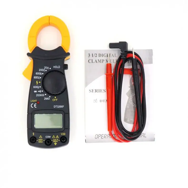 Digital Current Clamp Meter DT3266F pliers ammeter Resistance Tester AC amperimetric clamp multimeter ampere with Buzzer