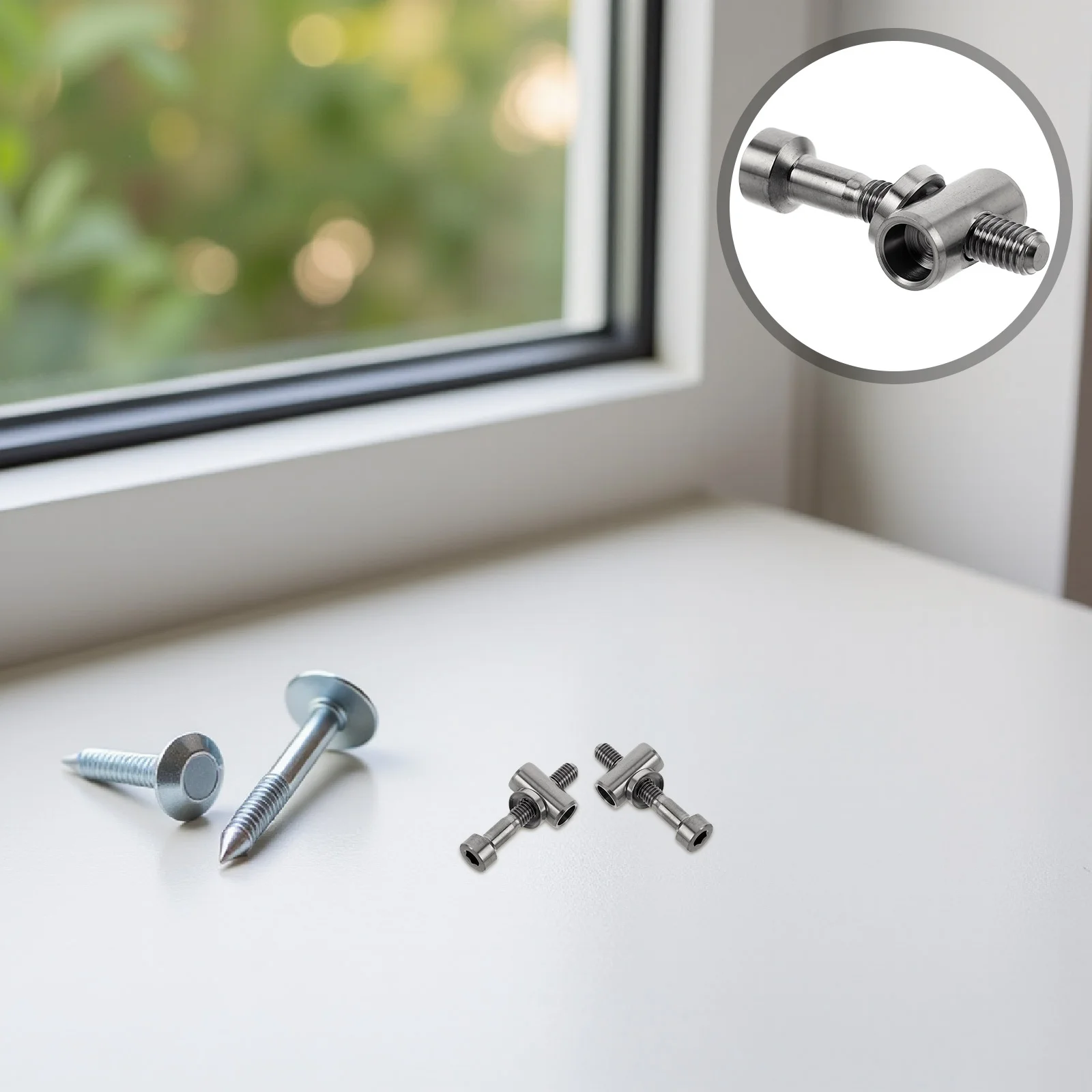 

2Pcs Bicycle Seatpost Screws M5x30 Titanium Alloy Locking Structure Prevents Loosening Ideal for Off Road and Road Cycling