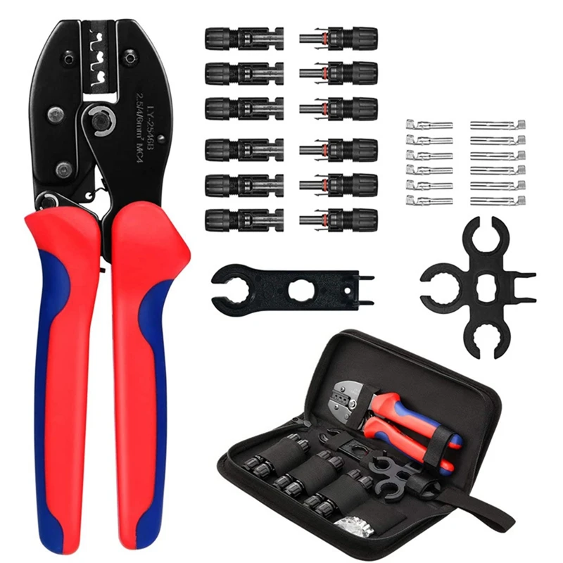 

27PCS/Set Solar Connector LY-2546B Crimping Pliers 1000V30A Connect Tool Easy Installing