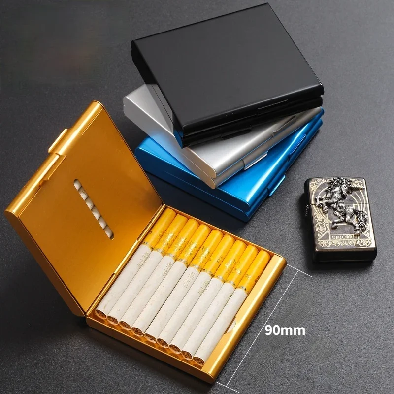 Cigar Storage Container 20 Sticks Metal Cigarette Case Smoking Accessories  Men Gift Fashion CreativeTobacco Holder Pocket Box