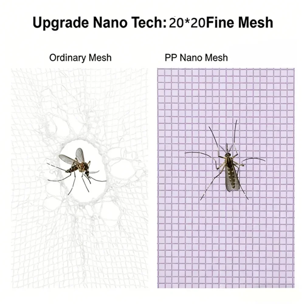 Balcony Window Screen PP Nano Mesh Easy Install Mosquito Net Anti-fly Insect Screen for Fruit Protector DIY