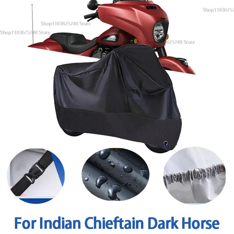 

Motorcycle Full Covers For Indian Chieftain Dark Horse Car Outdoors Sun Protection Dust No Ear Thickened Oxford Clothcover