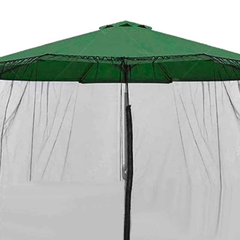 Mosquitera para Sombrilla, Cubierta para Patio, Jardín, Camping, Parasol para Exteriores -A23R