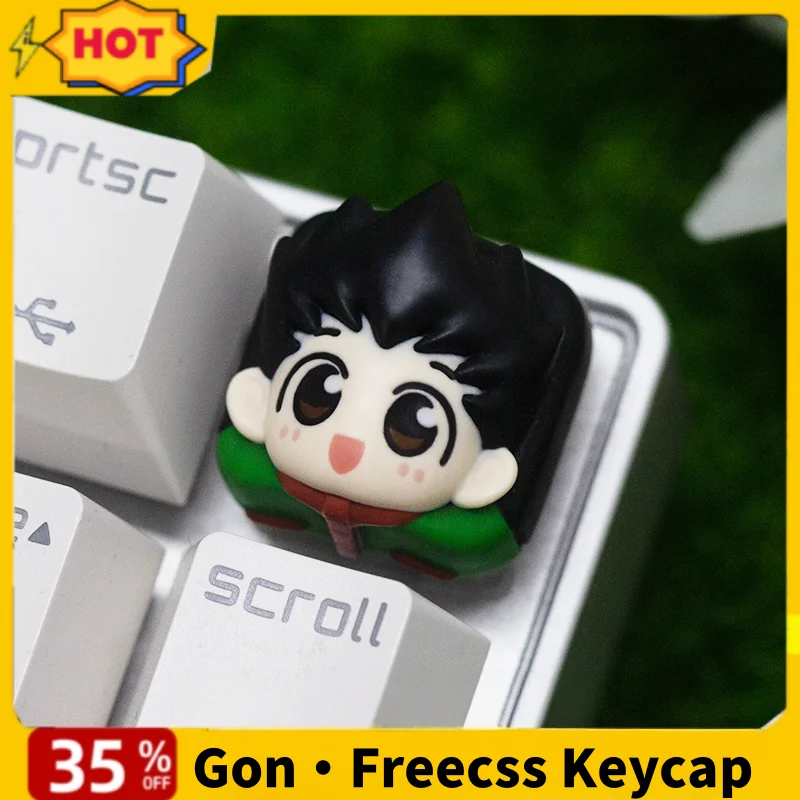 

Hunter Gon・Freecss Killua Zaoldyck Kurapika Anime Keycap Cherry R4 Profile Cartoon Custom Game Keycap For Mechanical Keyboard