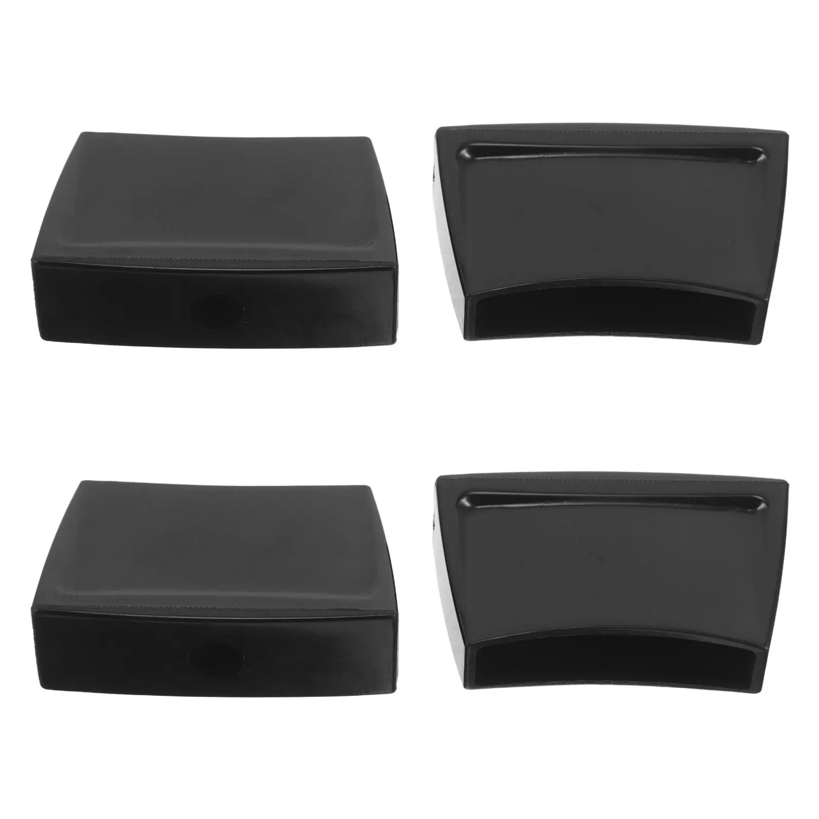 Pot short side handles for household users, improving grip stability, Bakelite, 4 pcs, stainless steel fastener