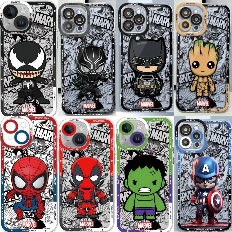 M-Marvel Venom Spider-Man Phone Casing For OPPO Reno 12F 12 Pro 11F 11 10 8 Pro Plus 8T 8Z 7Z 7 Realme C75 C65 C63 Anime  Case