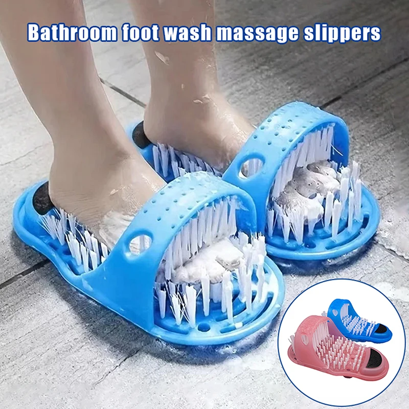 Unisex Spa Shower Foot Scrubber e Massager, Massagem Esfoliar com Facilidade, Banheiro Lazy Wash Feet Tools, Sem energia necessária