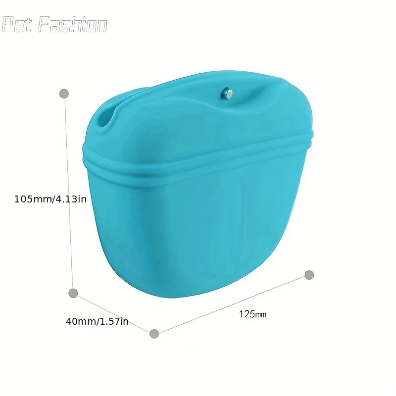 Pet Supplies Silicone Dog Food Bag Outdoor Training Dog Training Waist Bag Waterproof Dog Snack Training Bag