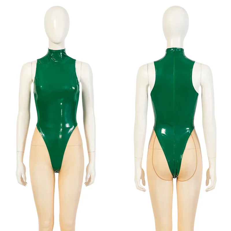 Fighting Game SF Cammy White Cosplay Leather Suit Bikini Bodysuit Glove Hat Strap Wig Stocking Halloween Costumes Women Jumpsuit