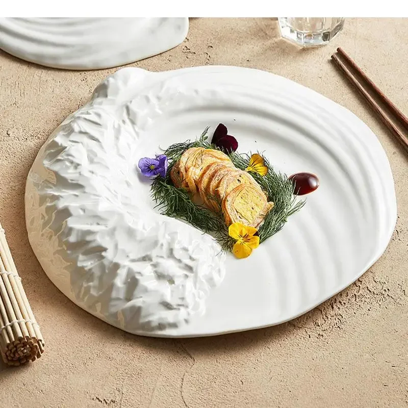 irregular-ceramic-dinner-plate-restaurant-pure-white-dessert-spaghetti-salad-plates-specialty-tableware