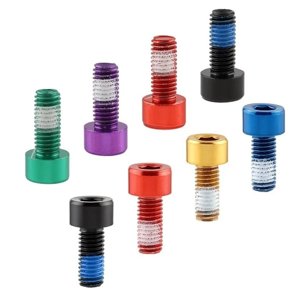 M5×12mm Water Bottle Cage Bolts Ultra-Light Hex Socket Bike Bottle Cage Screws Fixing Screw Bike Holder Bolts MTB