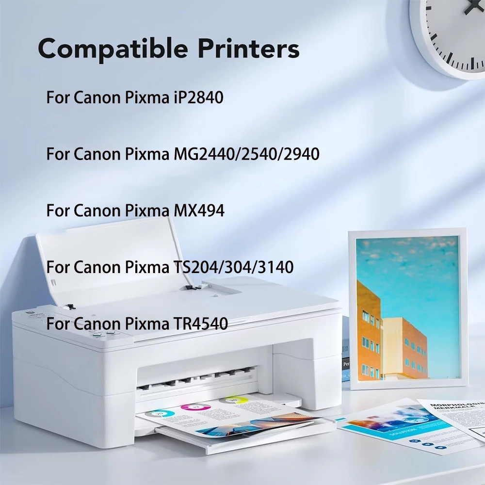 Smart PG 445 445XL CL446 PG445 PG-445 CL-446 CL 466XL Ink Cartridge for Canon PIXMA MG 2440 2540 2940 MX494 IP2840