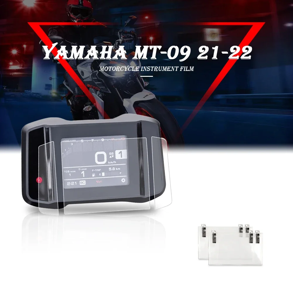 Protector de pantalla para motocicleta, pegatina de protección para salpicadero de Yamaha MT-09, FZ09, FZ-09, MT09, MT 09, 2021-2024