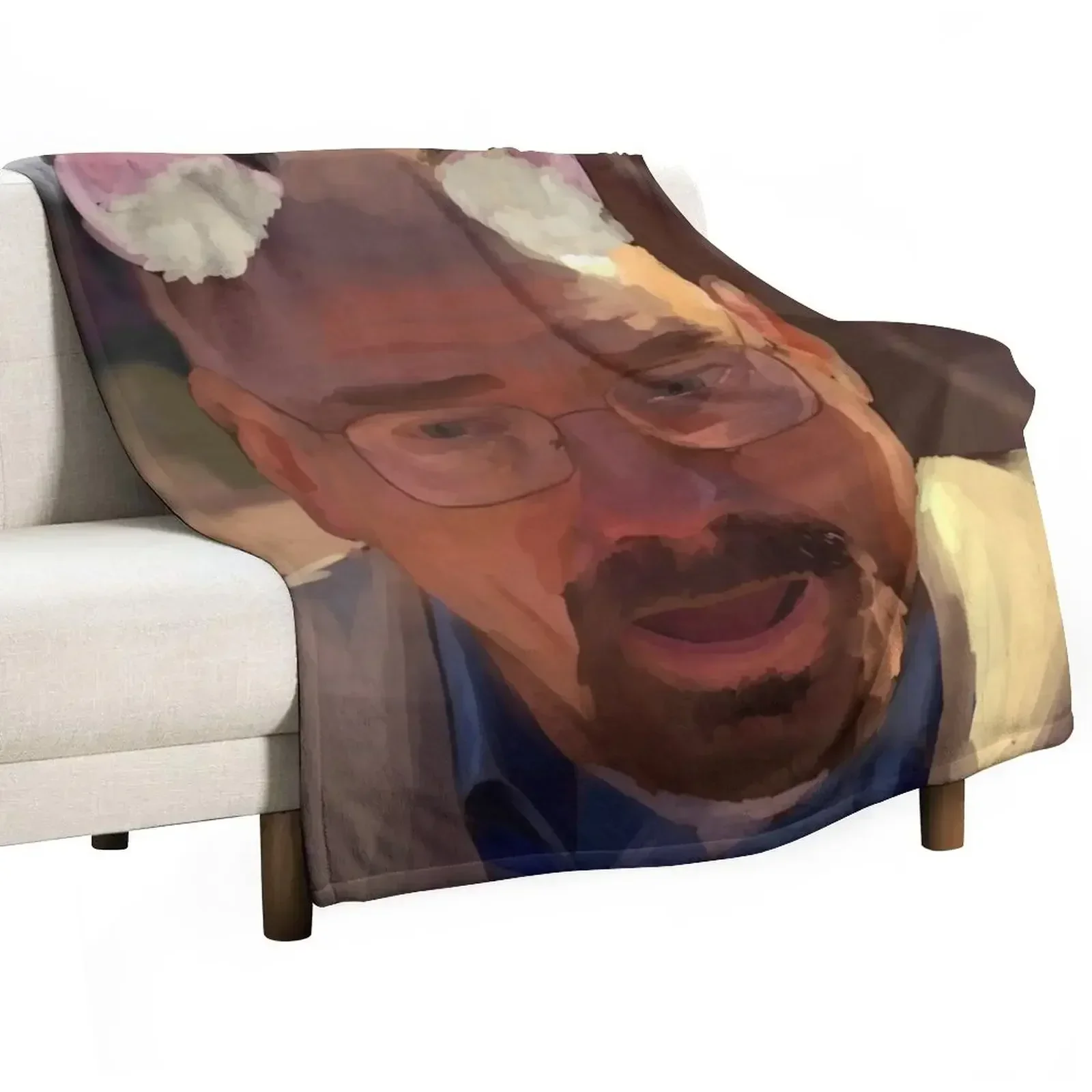 

catboy walter white painting Throw Blanket Sofa Quilt valentine gift ideas Blankets