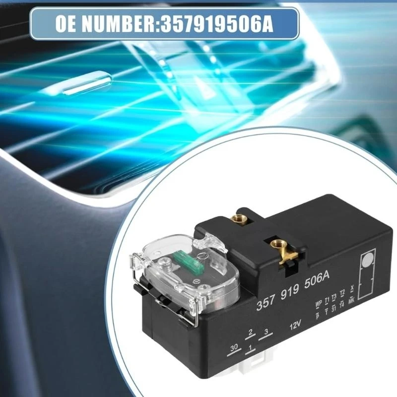 A2UC Replacement Radiator Fan Control Module 357919506A 3A0919506 Engine Cooling Fan Control Module Electronic Fan