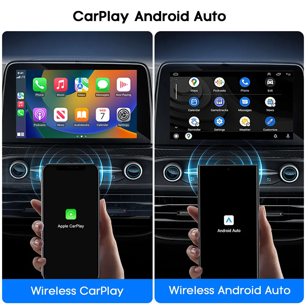 2-in-1 draadloze CarPlay-adapter Carplay AI Box Auto Connect draadloze CarPlay-adapter Dongle voor in de fabriek bekabelde Carplay-auto's