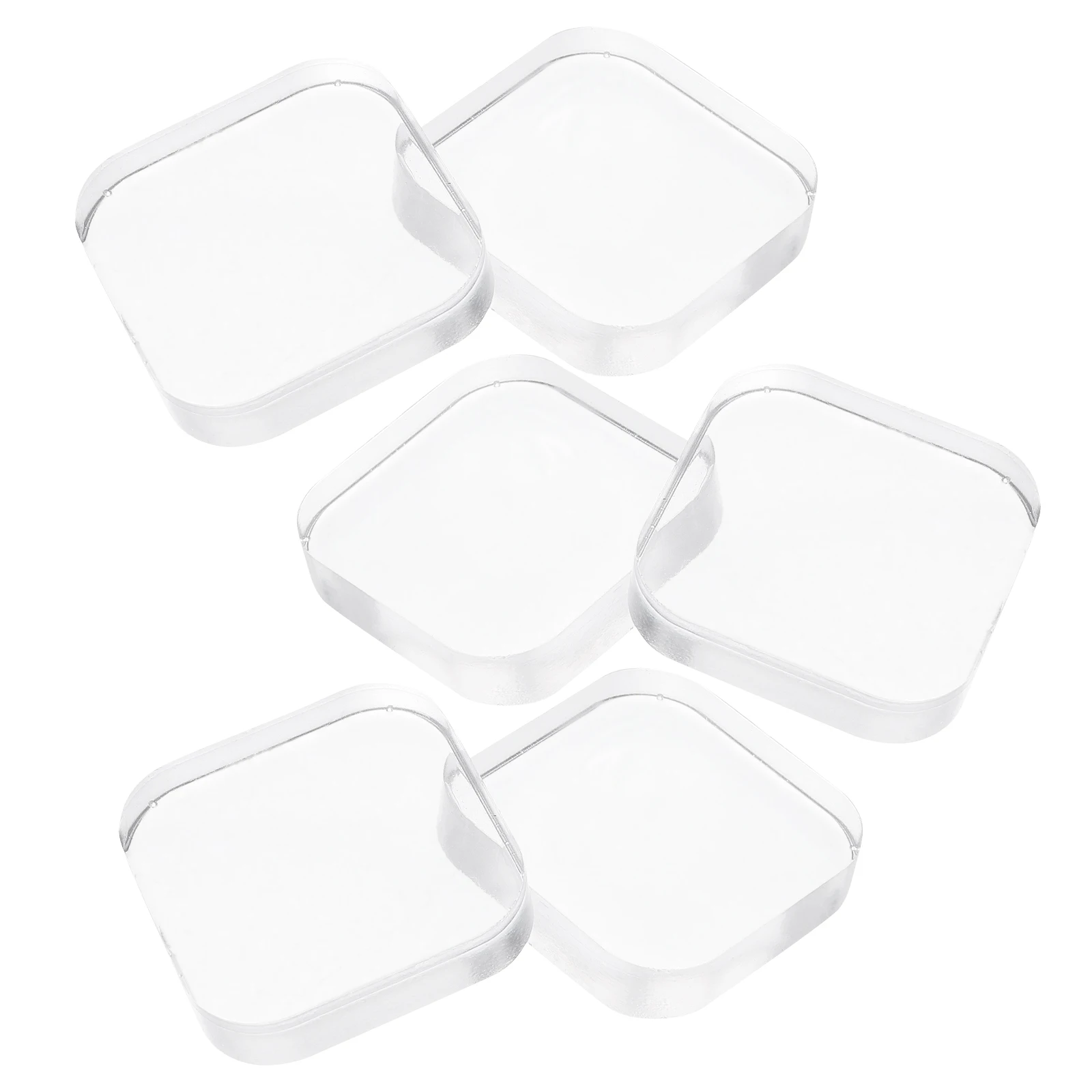 

Clear Door Stopper Bumpers Wall Guards Protector Adhesive Pads Square Stopper Thickened Silent Installation RV Refrigerator Door