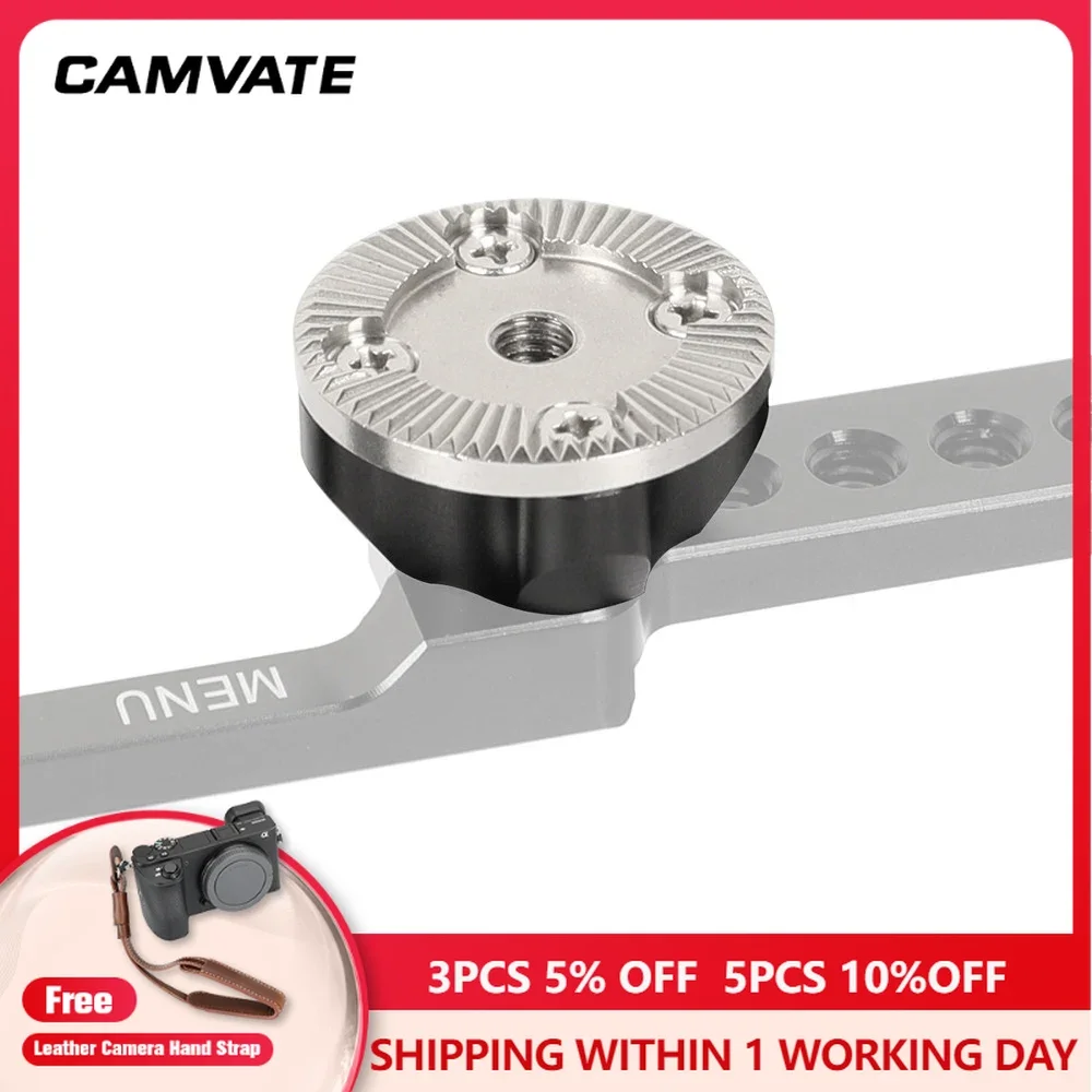 CAMVATE Standard ARRI Rosette Mount M6 Female с крепежным винтом 3/8-16 и установочными штифтами ARRI для DSLR-камеры