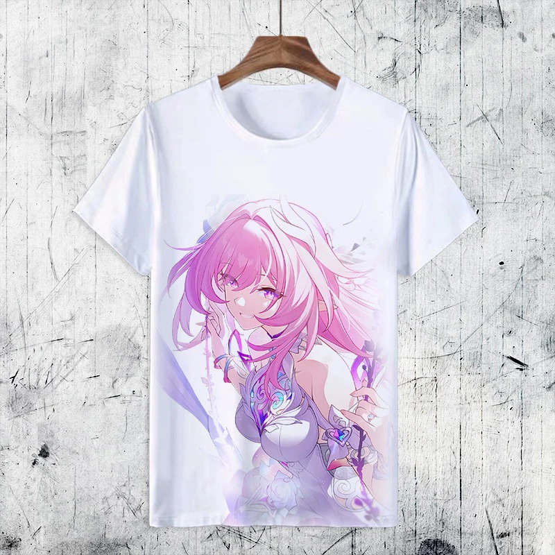 Cyrene PhiLia093 Amphoreus Honkai Star Rail Anime Summer T-shirt Men Women Unisex Anime Clothes