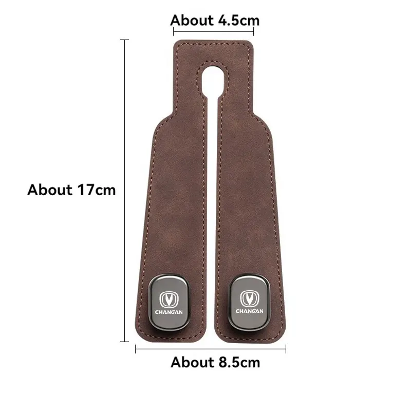 Suede Double Hook Rear Seat Backrest Hook Car Interior Organizer Accessories For Changan CS35 Plus CS55 PLUS CS75 PLUS Eado