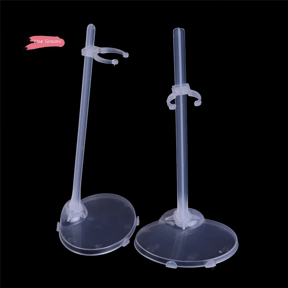 5個のプラスチック製人形スタンド ディスプレイホルダー コレクタブルフィギュア用の必須アクセサリー - 人形用の非調整可能なサポート