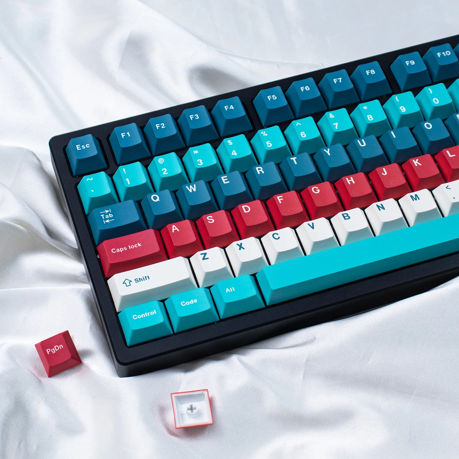 

129 keys Motosuko Lake Keycaps 129 keys Cherry Profile Five Side Dye-Sublimation PBT Keycaps Sets For MX Mechanical Keyboard