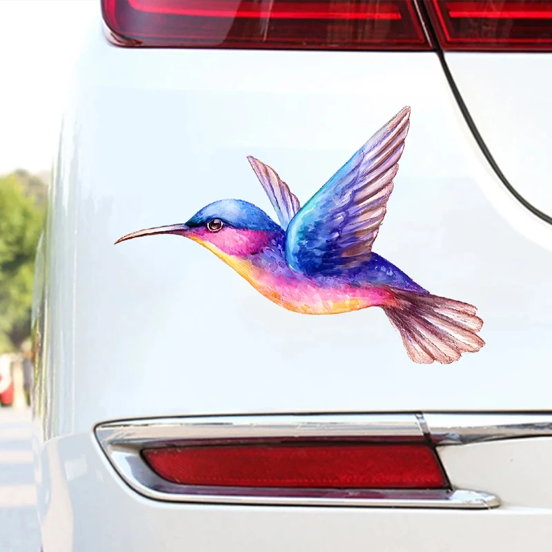 Beautiful Vibrant Colored Hummingbird Art Car Sticker For Laptop Bottle Car Truck Motorcycle Cup Fishing Boat Skateboard Decals