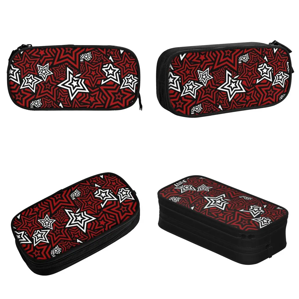 Imagem -02 - Persona 5-royal Phantom Zipper Pencil Case Anime Pen Box Bags Ladrão Estrela Grande Capacidade Material Escolar Jogo de Moda