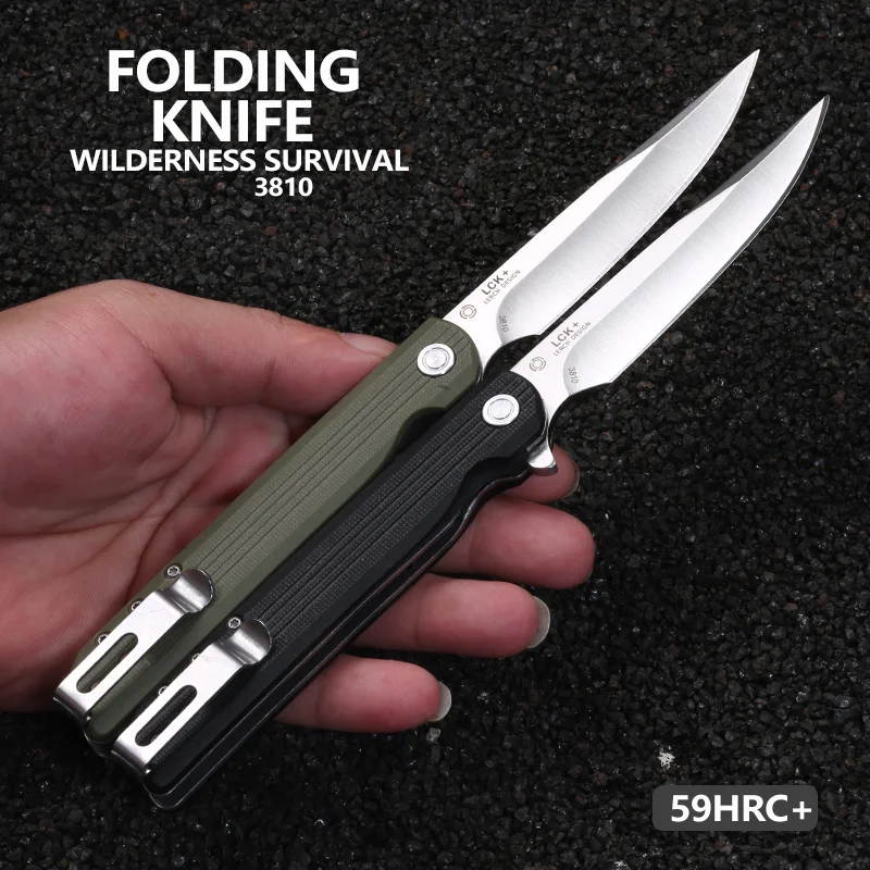 CR 3810 Multi-functional Folding Knife High Hardness Sharp Blade Material with Clamp Design Outdoor Camping Portable EDC Tools