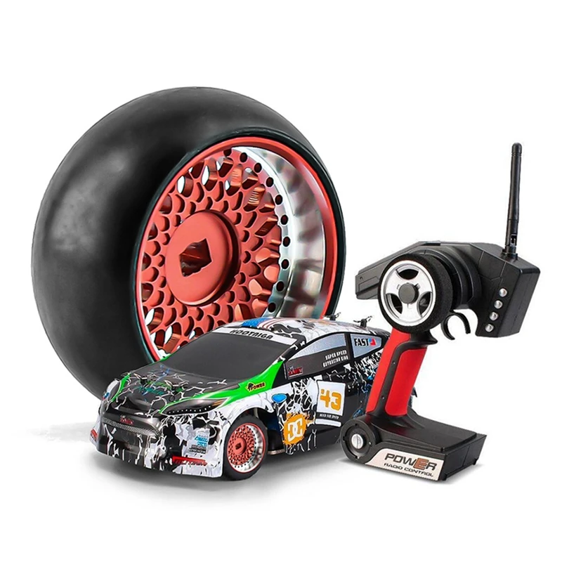 Llanta de rueda de metal de neumático de deriva de plástico duro para Wltoys 284131   K969 K989 Kyosho Mini-Z 1/28 RC piezas de actualización de coche