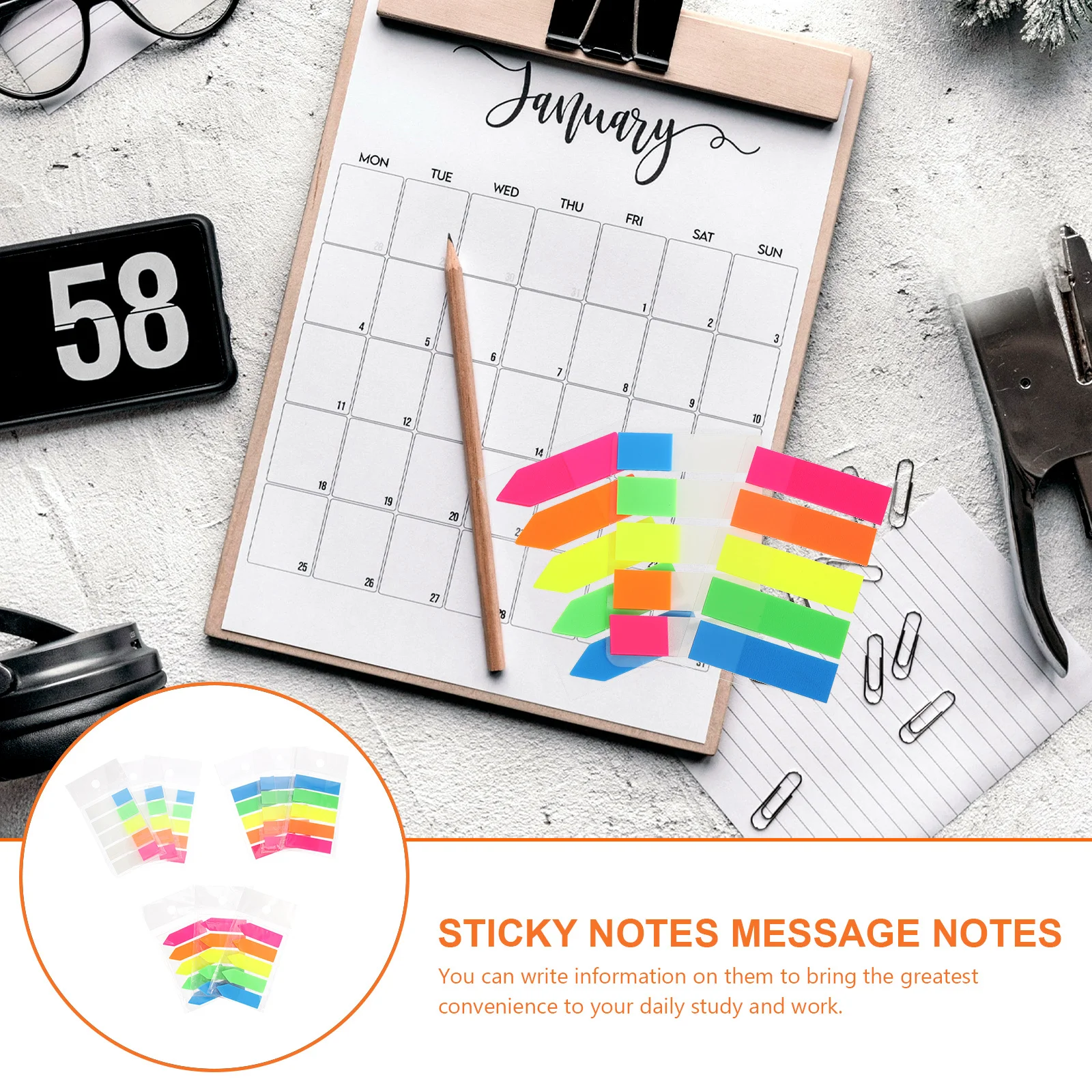 

900Pcs Colorful Index Stickers Self-Adhesive Label Stickers Notes Highlight Points Bookmark Classification Study Office Use